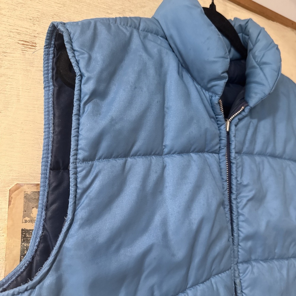 Vintage A & M Industries Puffer Vest Unisex  Made in USA Blue Size L - Picture 5 of 8